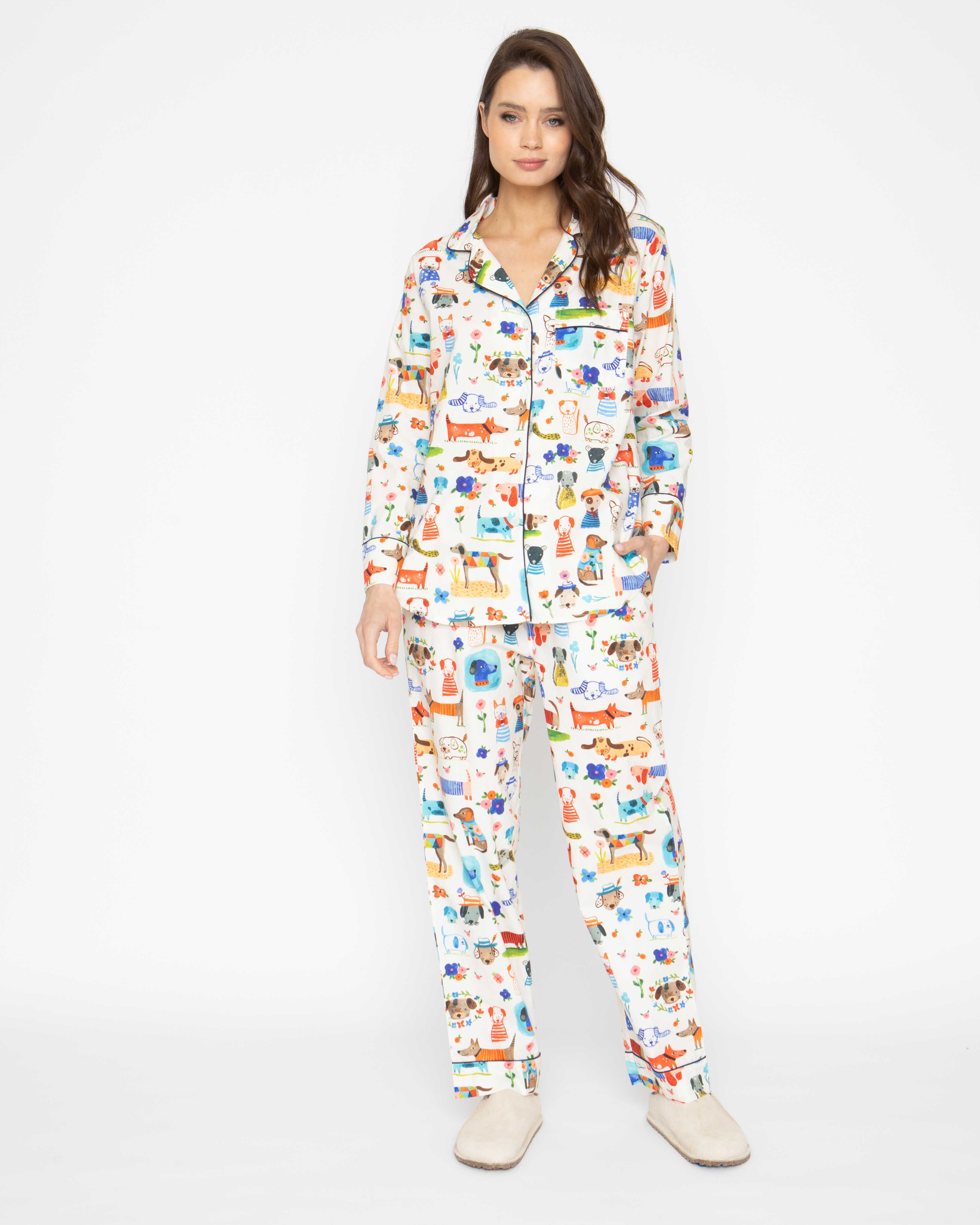 Painted Dog Pajama Set