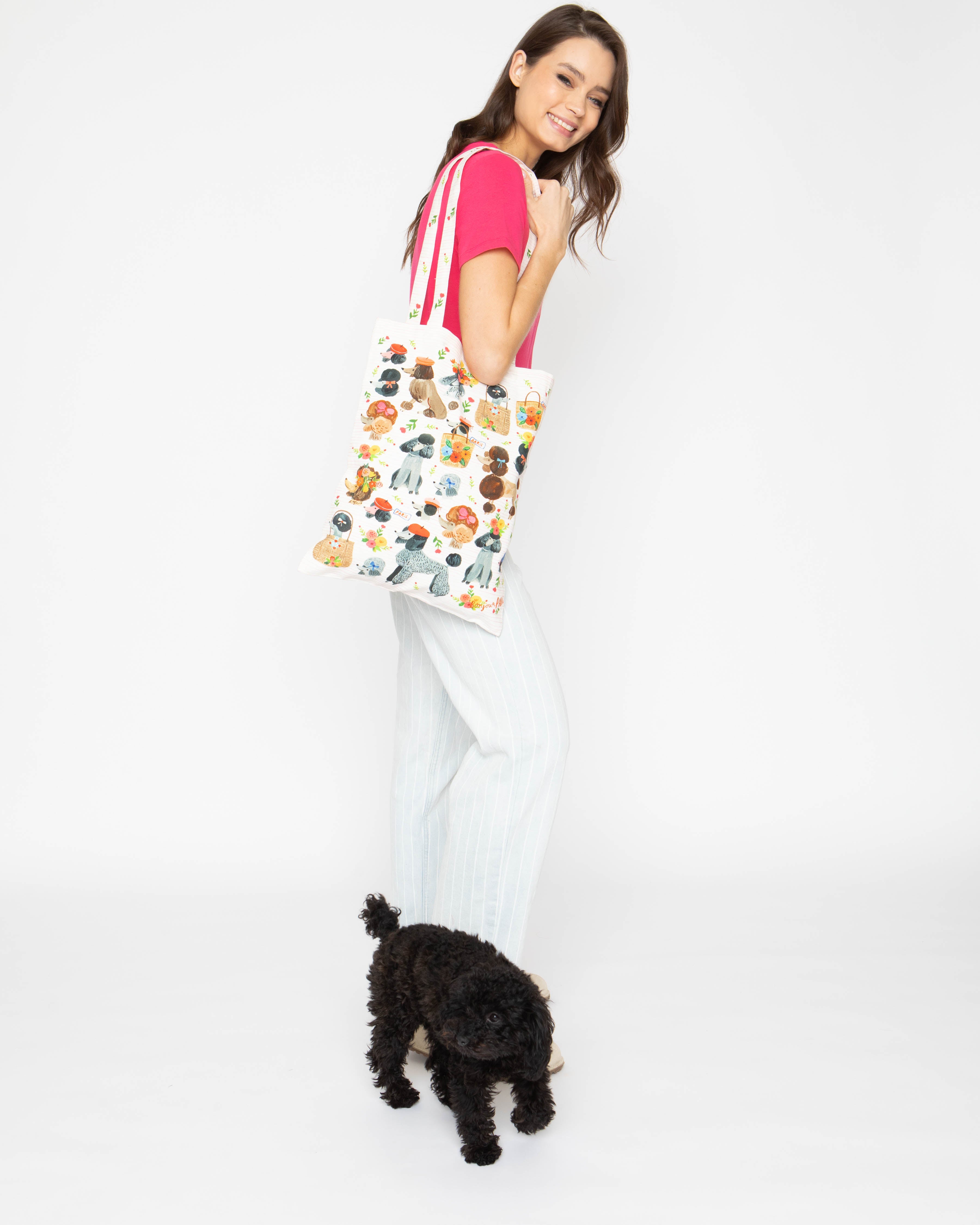 Ooh La La Poodles Tote Bag