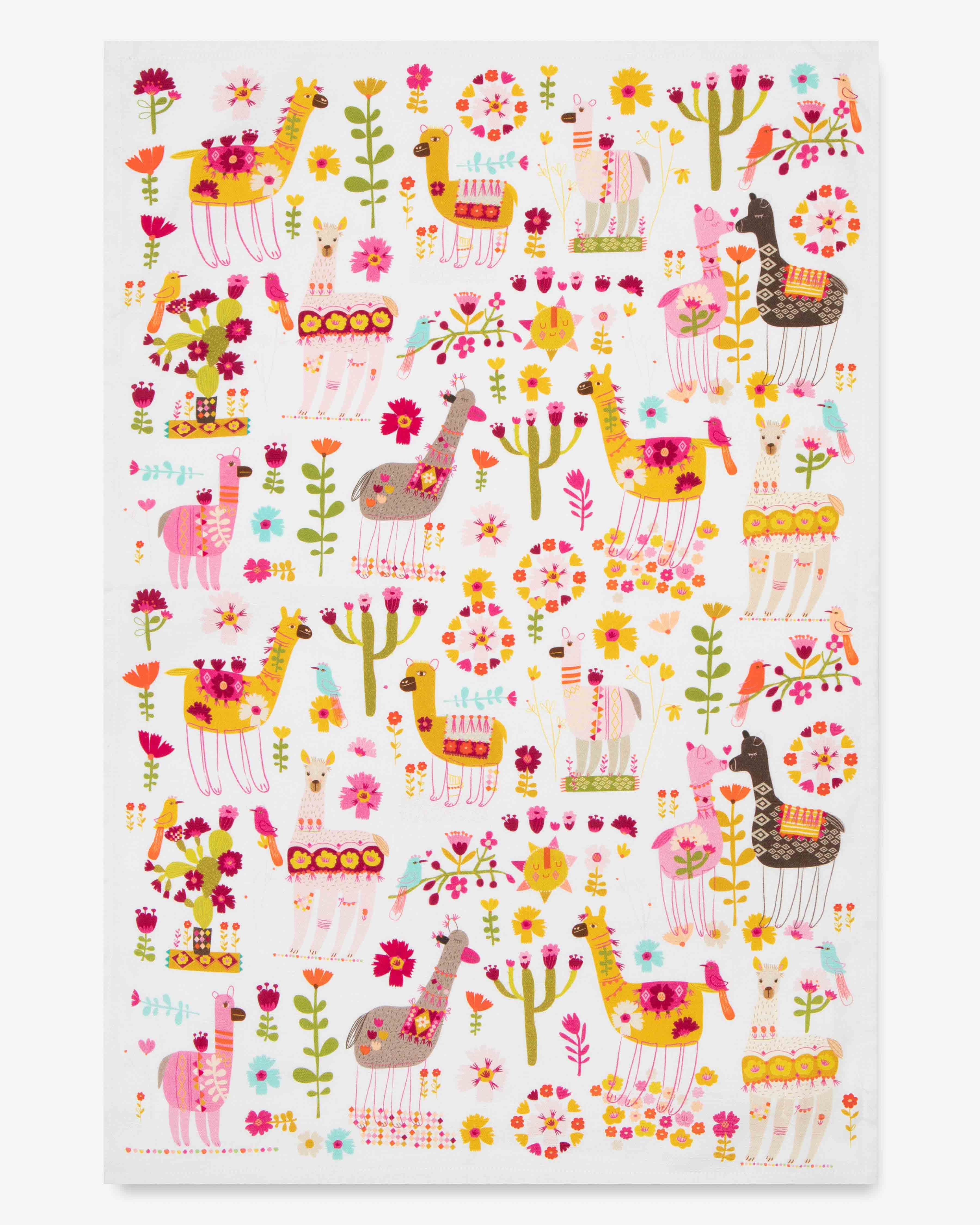 Llamas Tea Towel