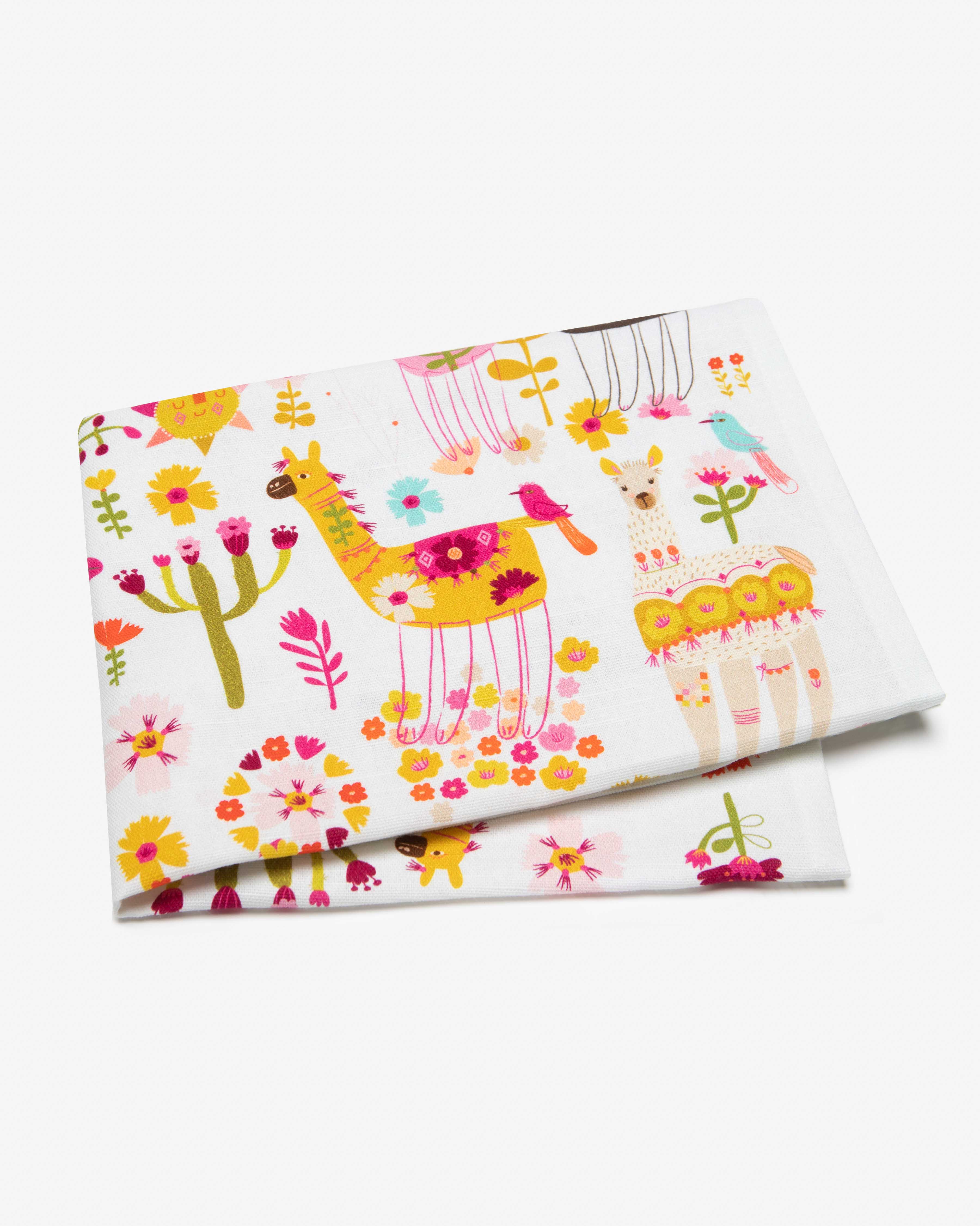Llamas Tea Towel