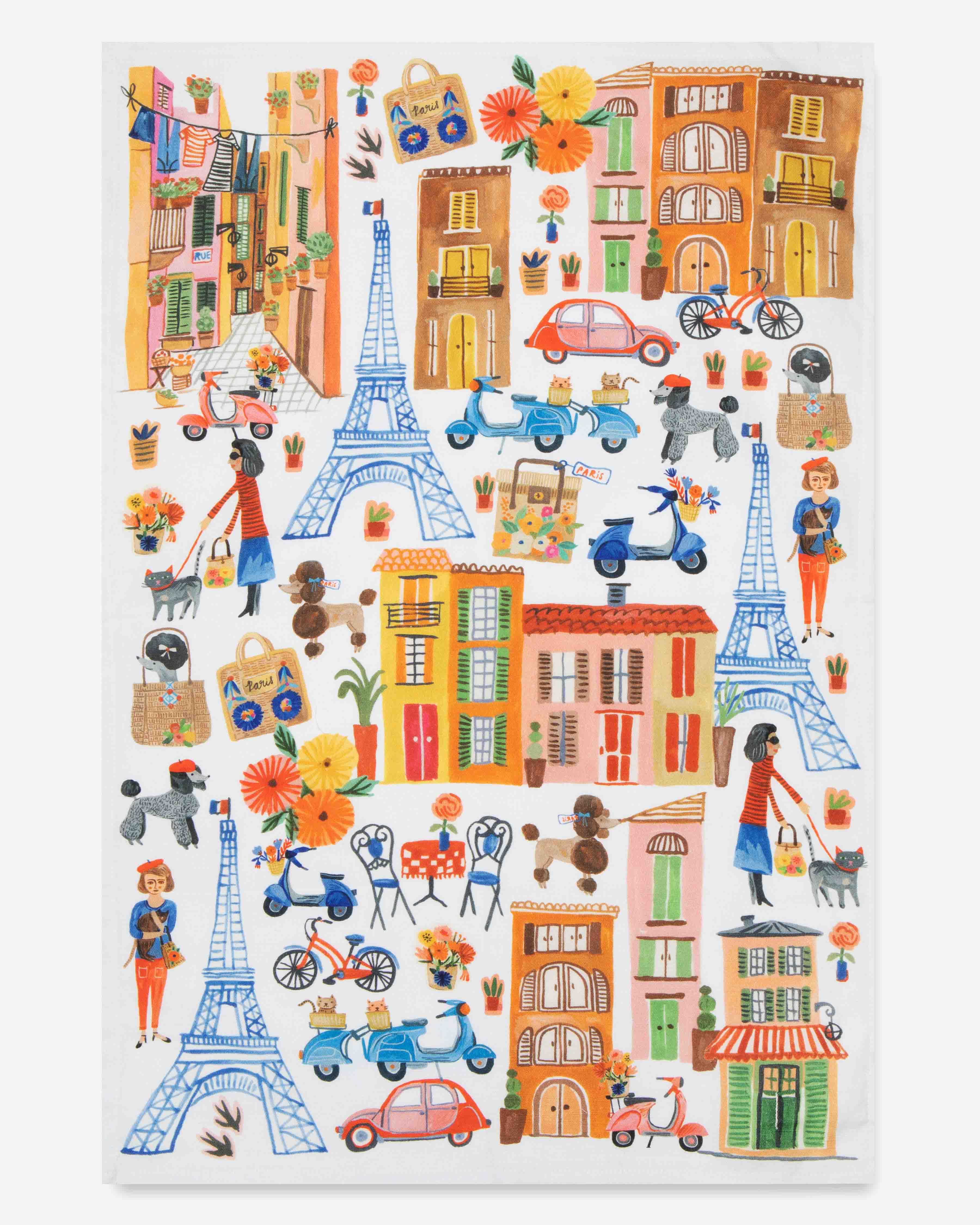 Ooh La La House Tea Towel