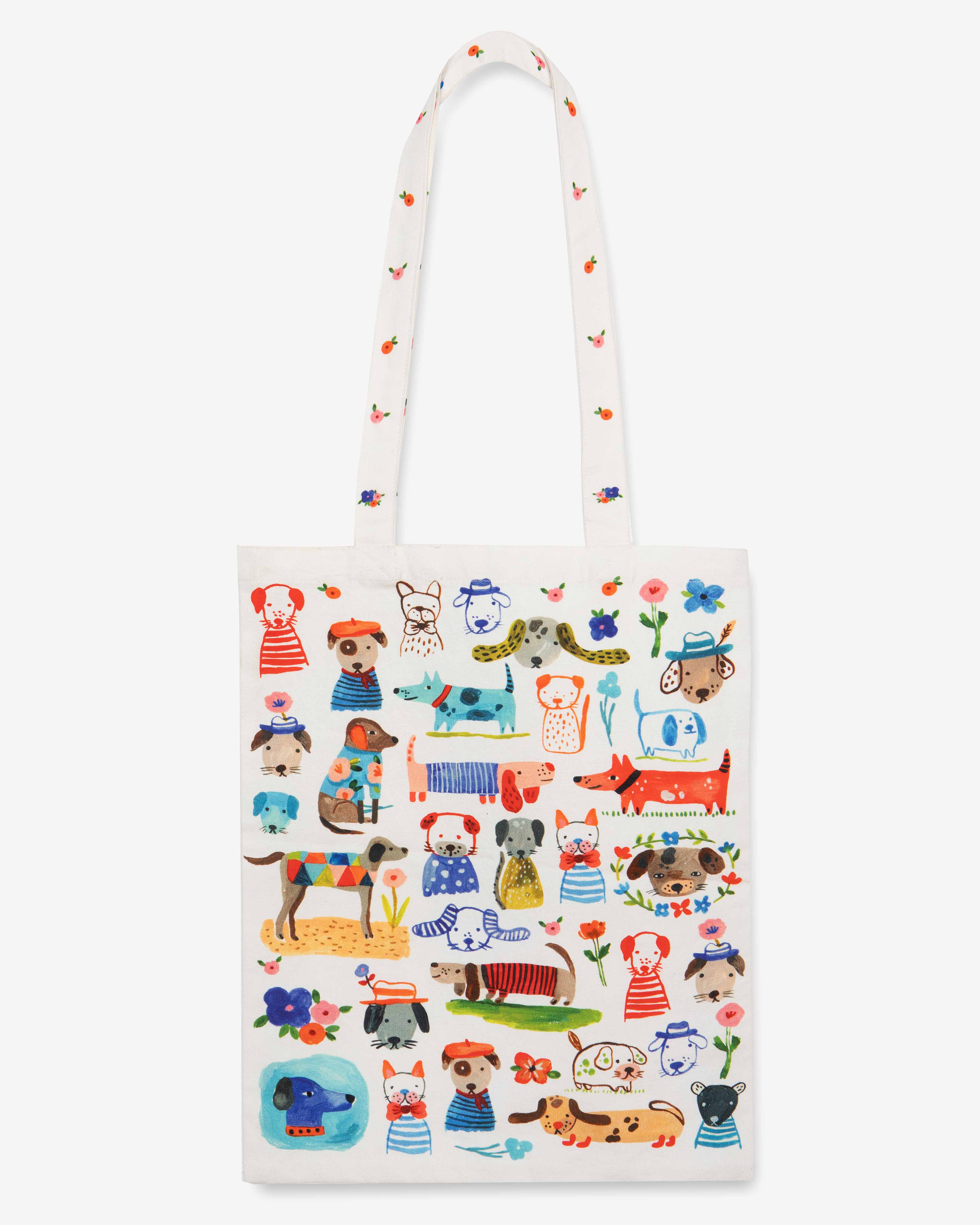 Painted Dog Tote Bag