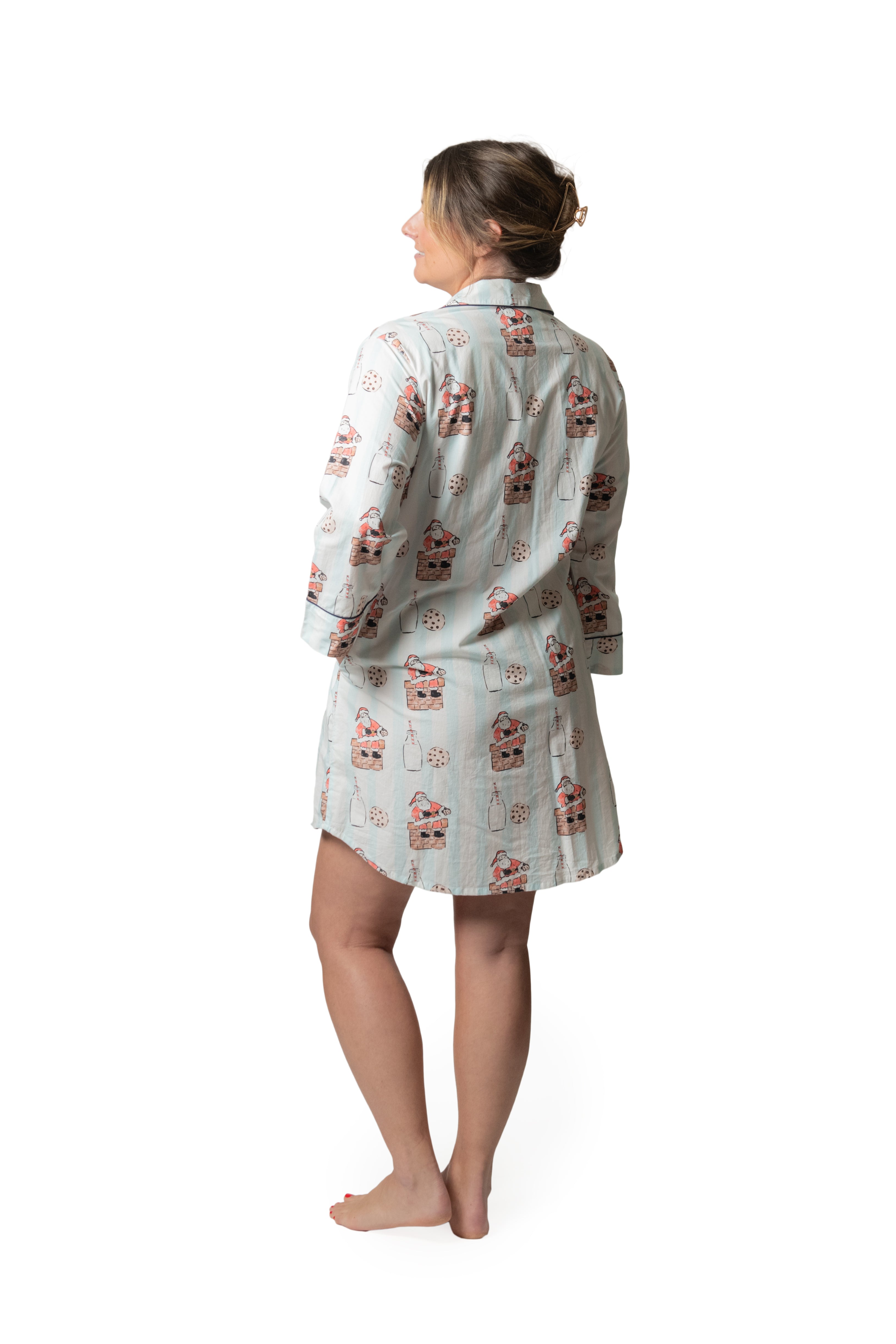 Milk & Cookies Long Shirt Pajamas